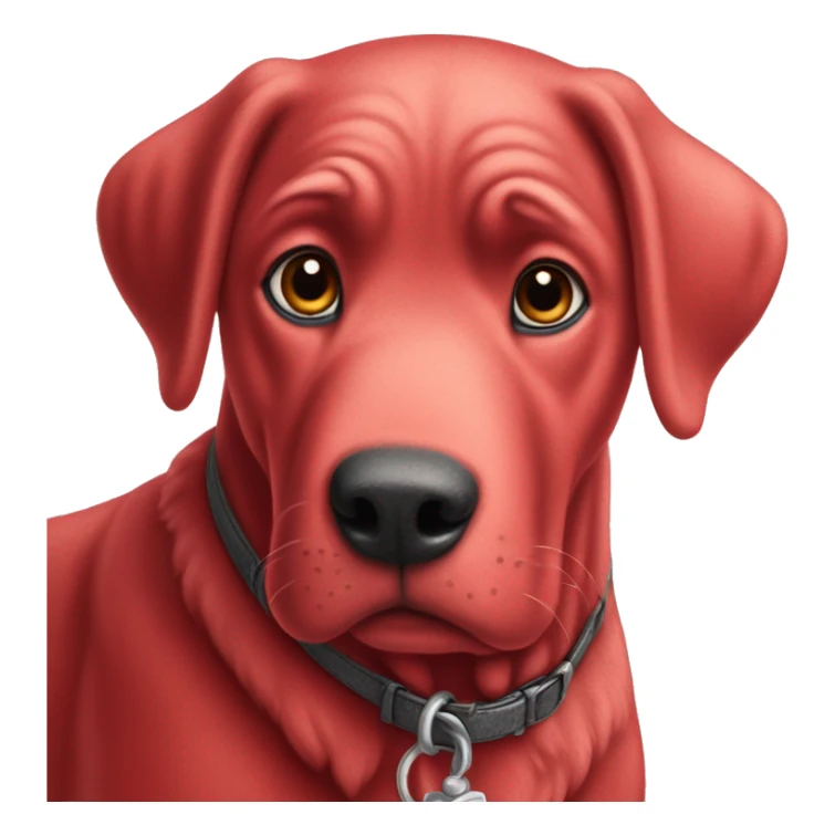 Clifford, the big red dog crayon ￼ sticker