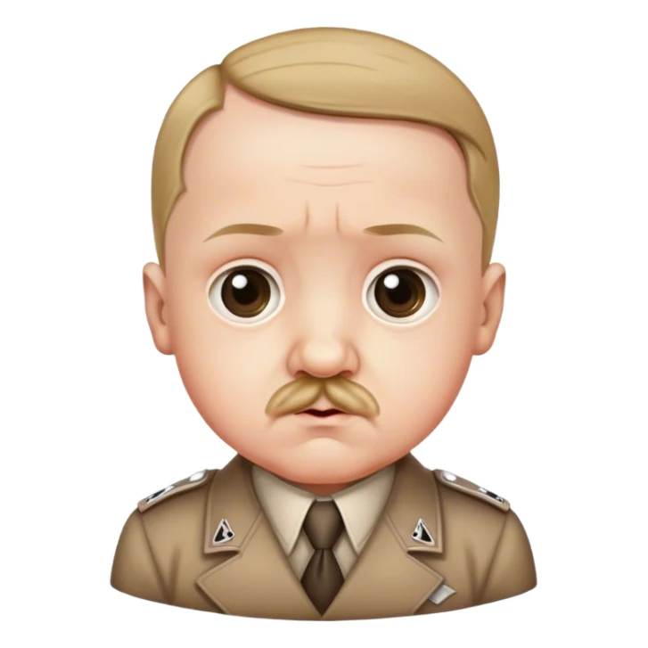 Adolf Hitler fetus cute sticker