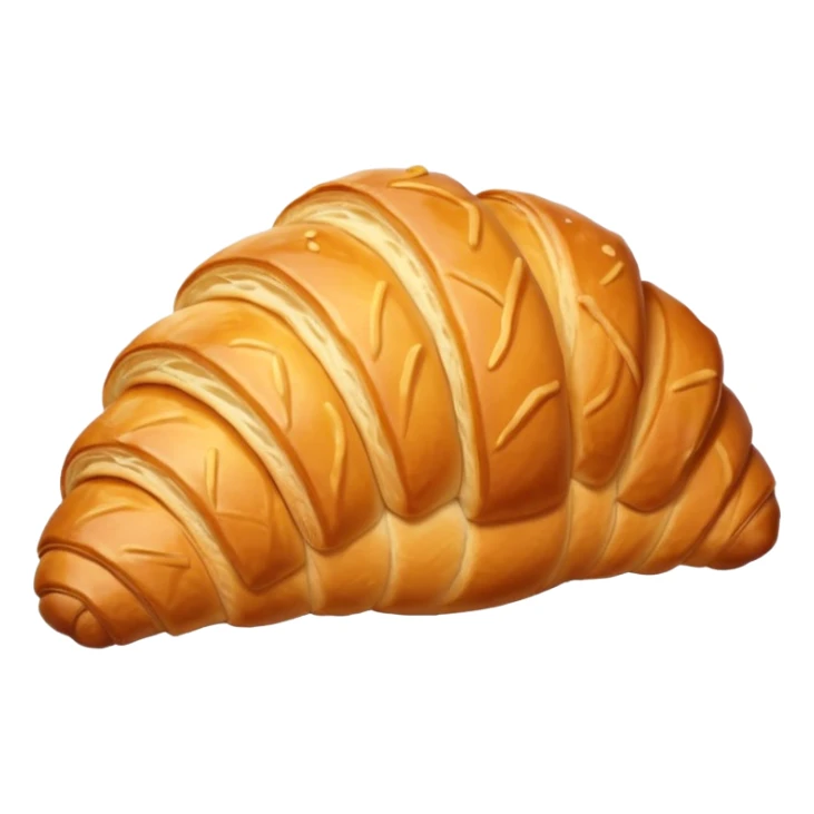 Croissant cartoon sticker