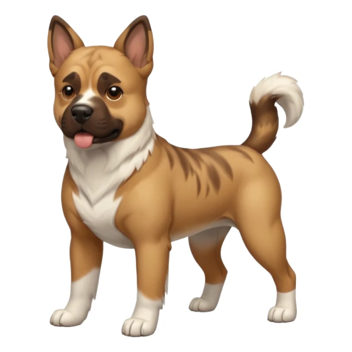 Presse Canario dog playful pose sticker