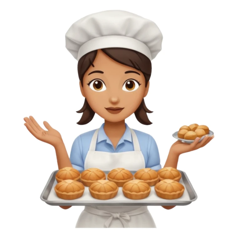 Street Baker woman  sticker