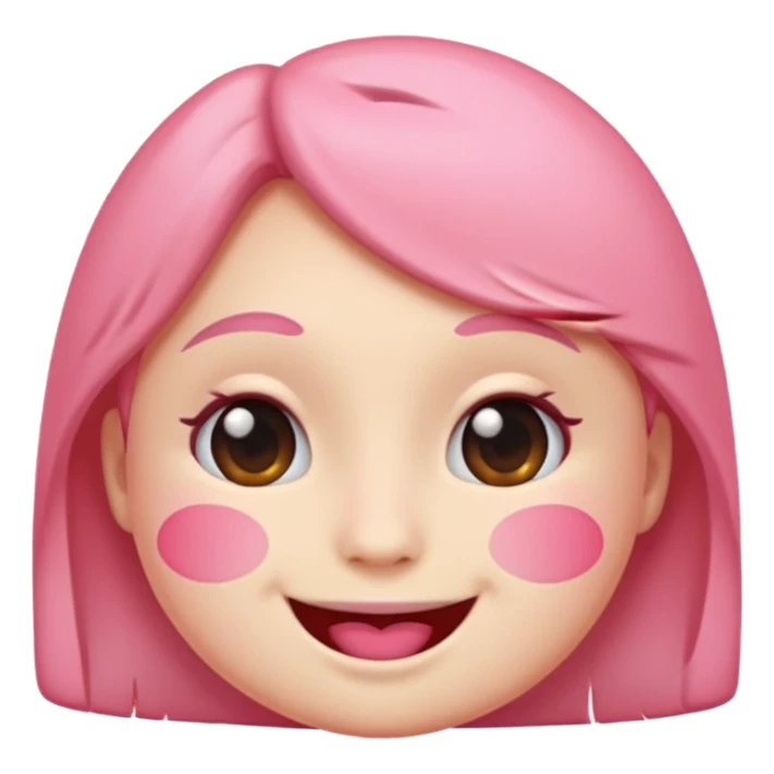 Pink couquete emoji sticker