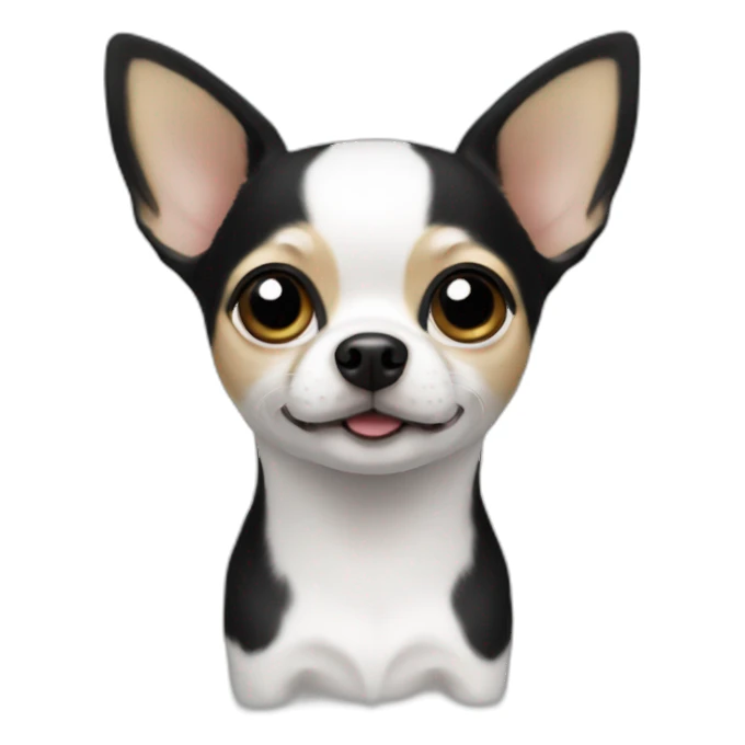 Chihuahua White and black sticker