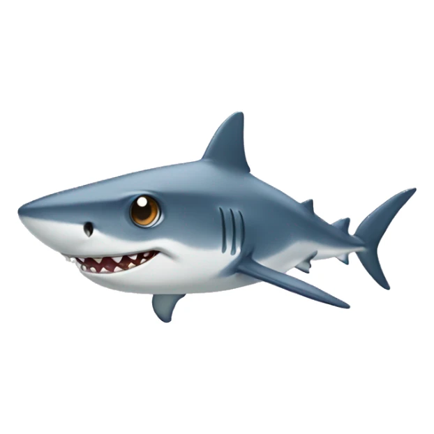 Shark with star eyes sticker