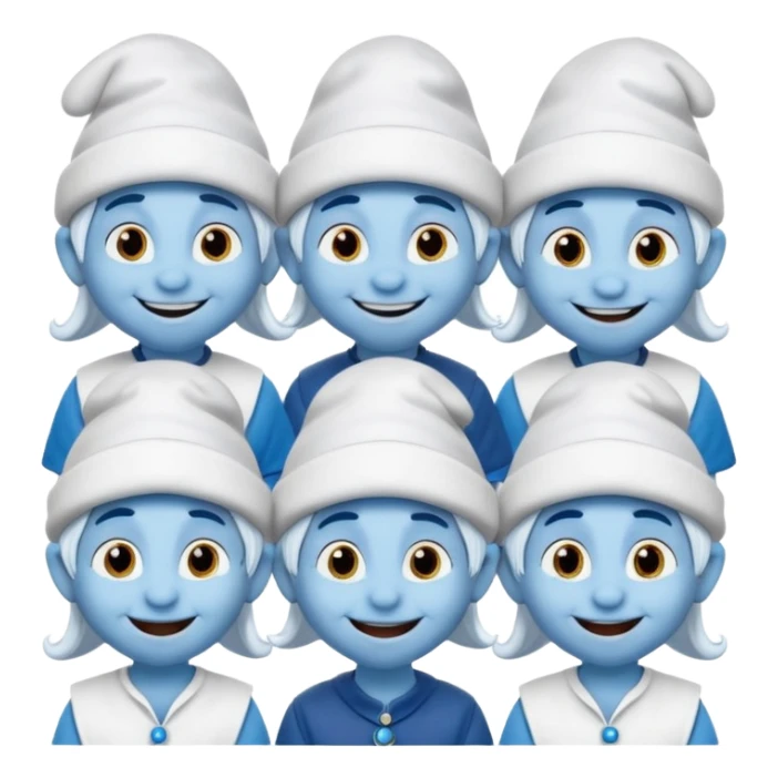 10 pitufos y asrael sticker