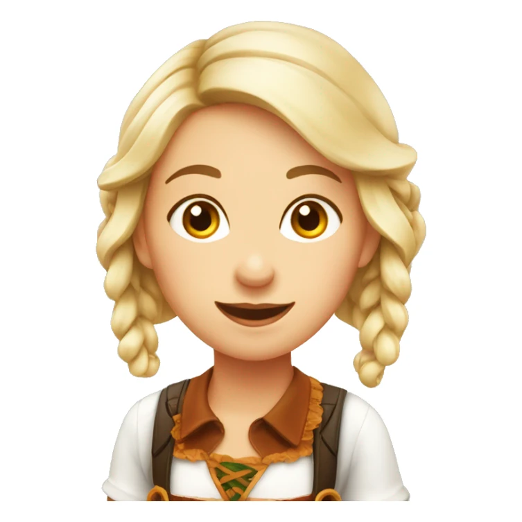 Octoberfest girl sticker