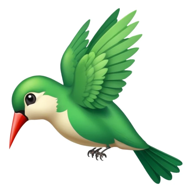Un colibrí sonriendo sticker