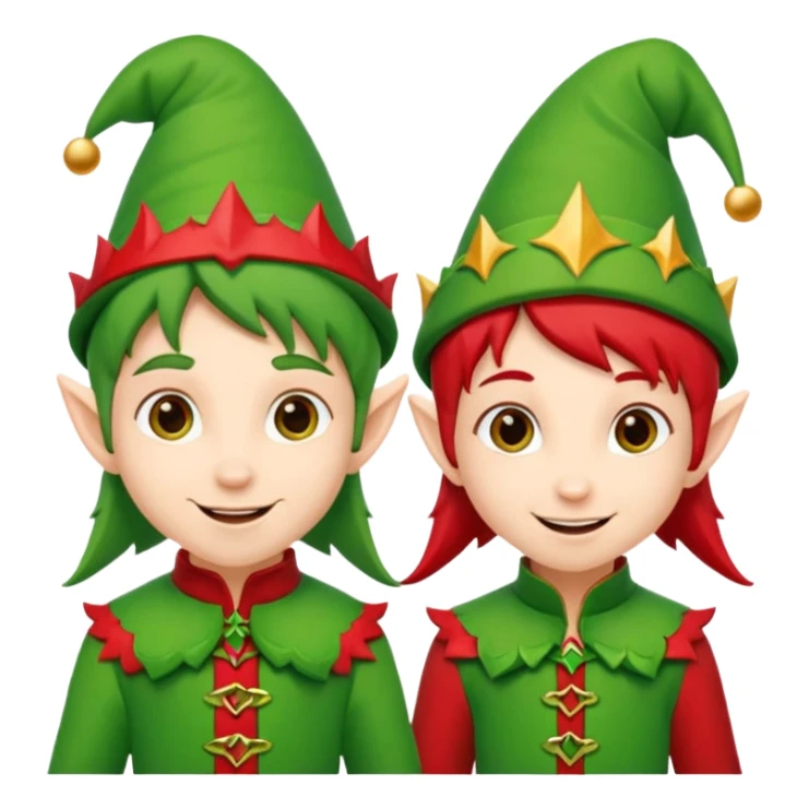 Un par de duendes de navidas sticker