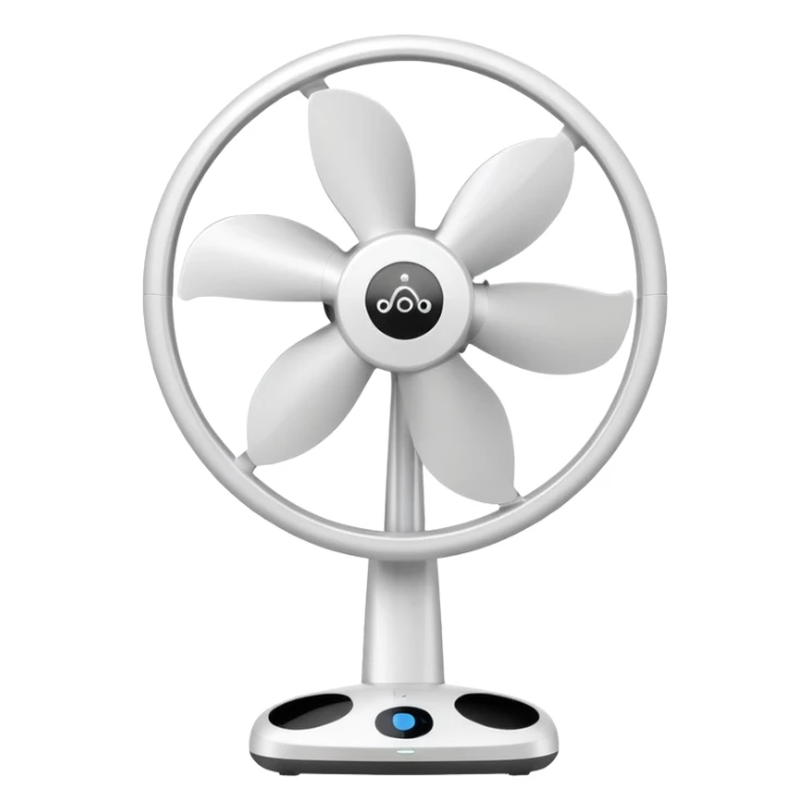 white home fan sticker