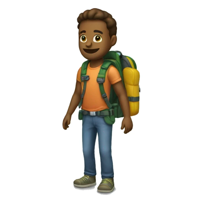 generate me a backpack, that is fully in this color #ffc300, and make it has shadows, but shadows have to use this color code #1e1e1e sticker