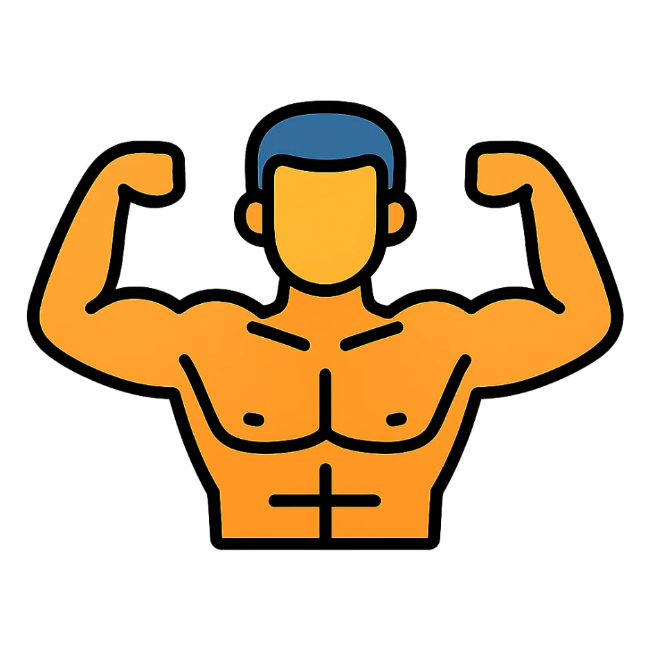 A muscular man. sticker