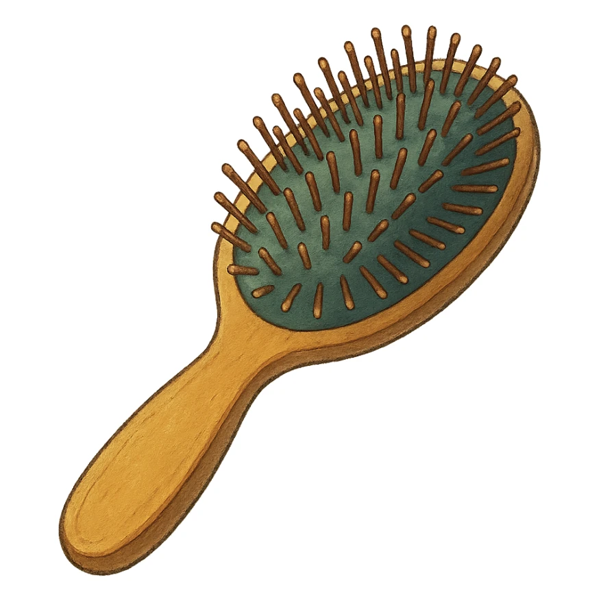 ghibli style hairbrush sticker