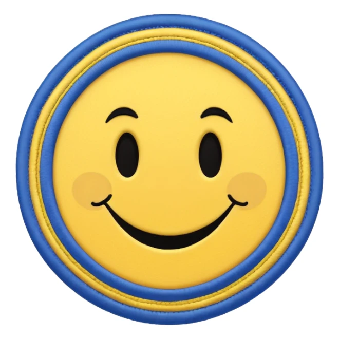 Leeds united smiley badge sticker