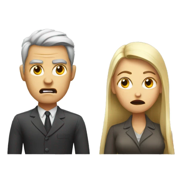 angry person with woman sticker