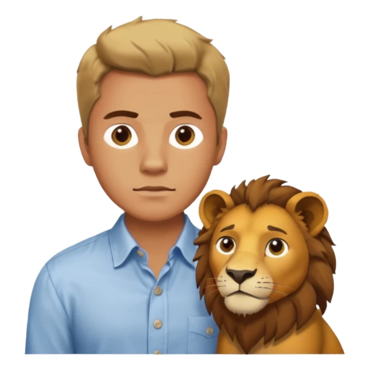 A man wanting to buy a lion.

 sticker
