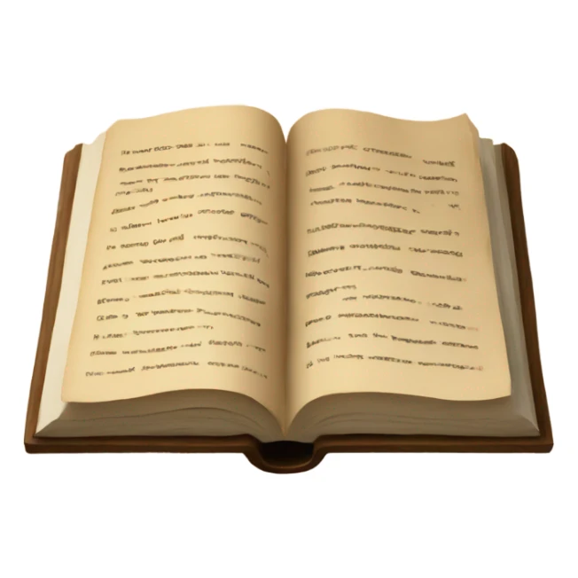 An open book on a wooden table sticker