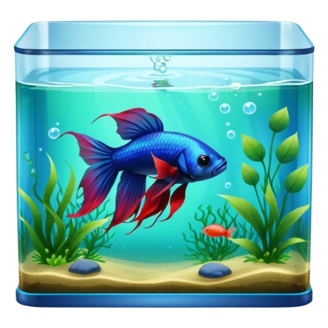 Betta fish tank sticker