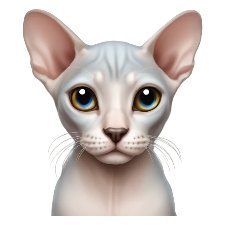 Sealpoint mink sphynx with blue eyes sticker