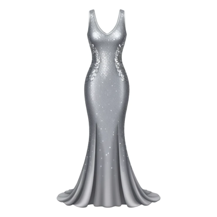 sparkly long body dress sticker