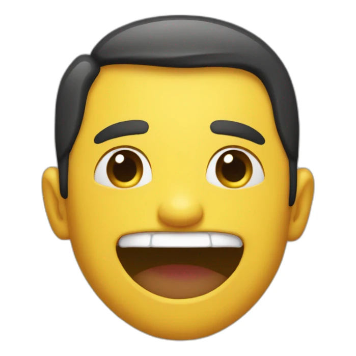 smirk emoji throwing up hang 10 sticker