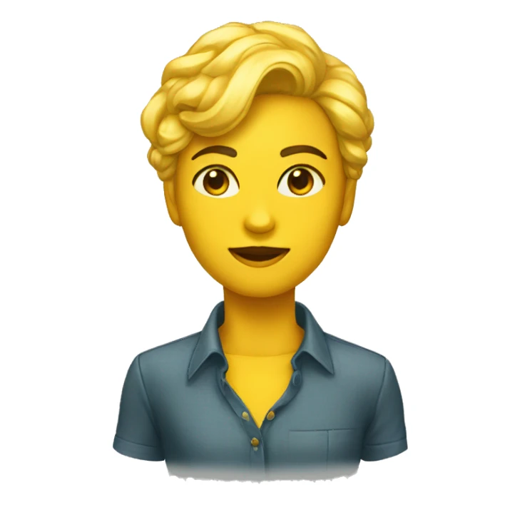 Moça de vestido amarelo sticker