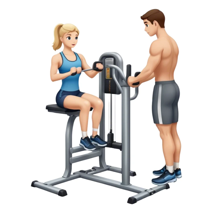 how to use gym calf-raise machine sticker