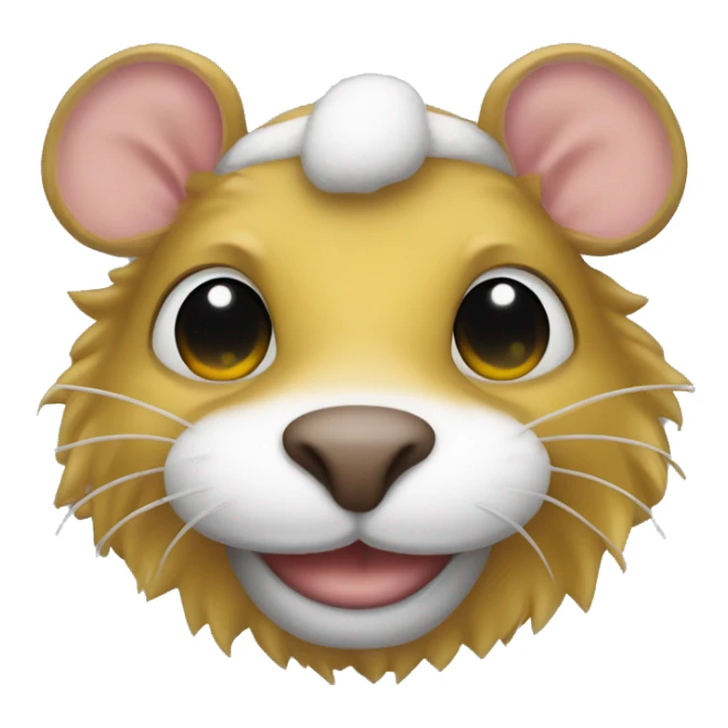 Ratona con aureola de santa sticker