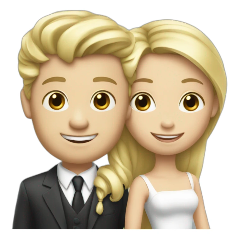 blond girl with monopoly man sticker