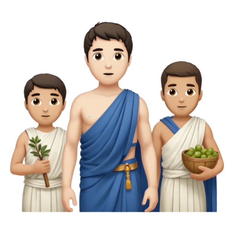 man white ancient greek people sticker