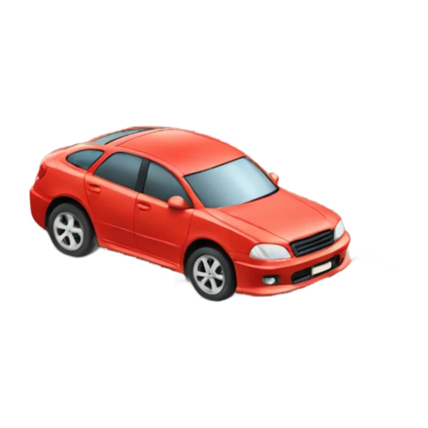 car and rocks hazard road sticker