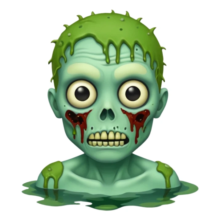 Green Zombie ponda sticker