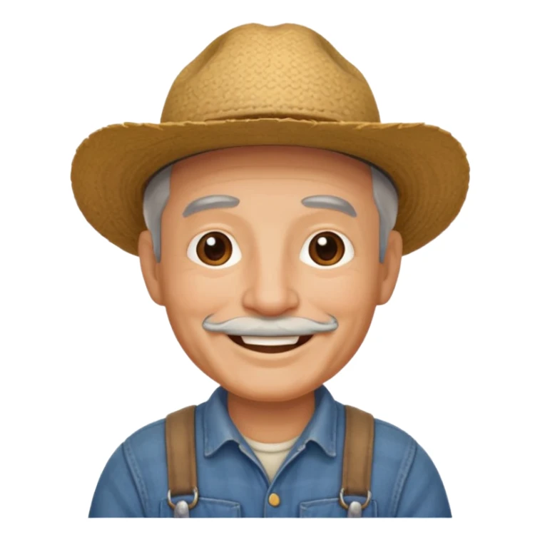 papa con ropa de granjero like señor sticker