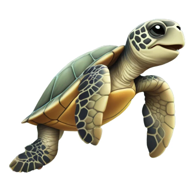 Sea turtle wearing a Hawaiian lei’ sticker