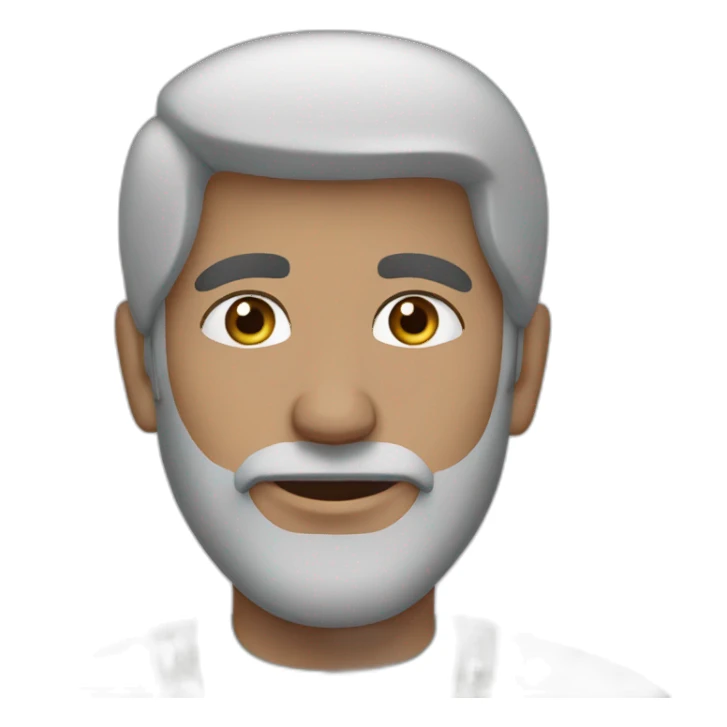 a man from saudi arabia, with a sky-blue background sticker