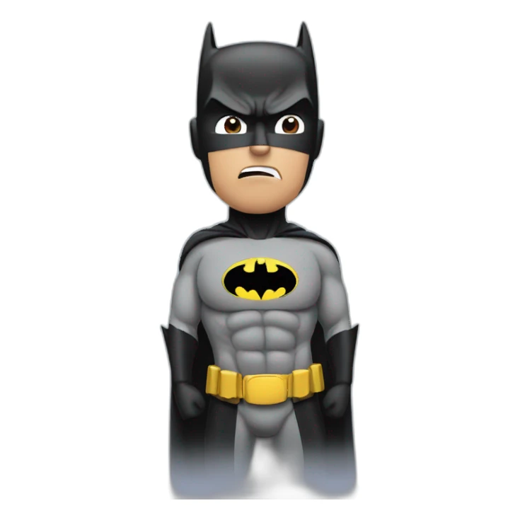 batman shrugging shoulders in confusion sticker