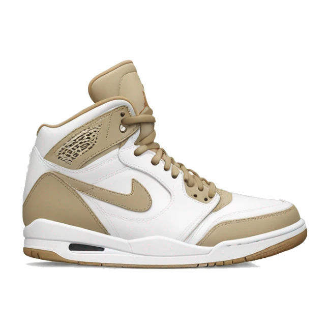 White and beige Jordan’s  sticker