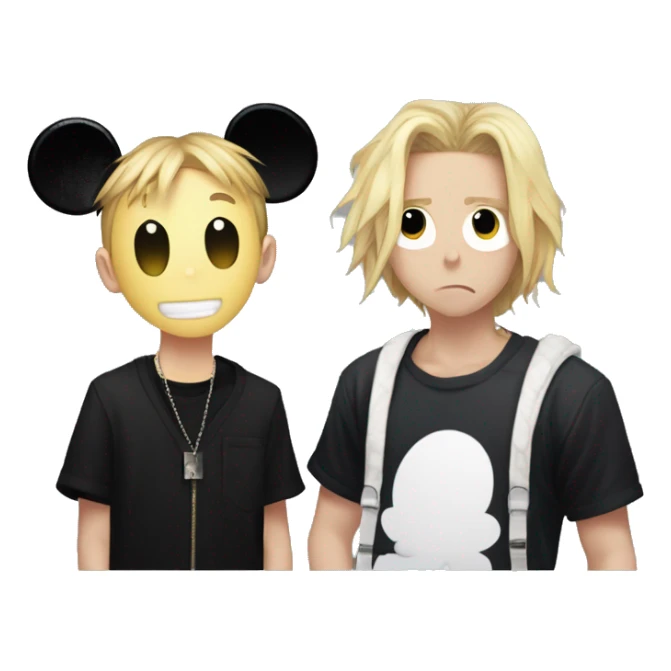 Mickey mouse and Mikey from Tokyo revengers  sticker