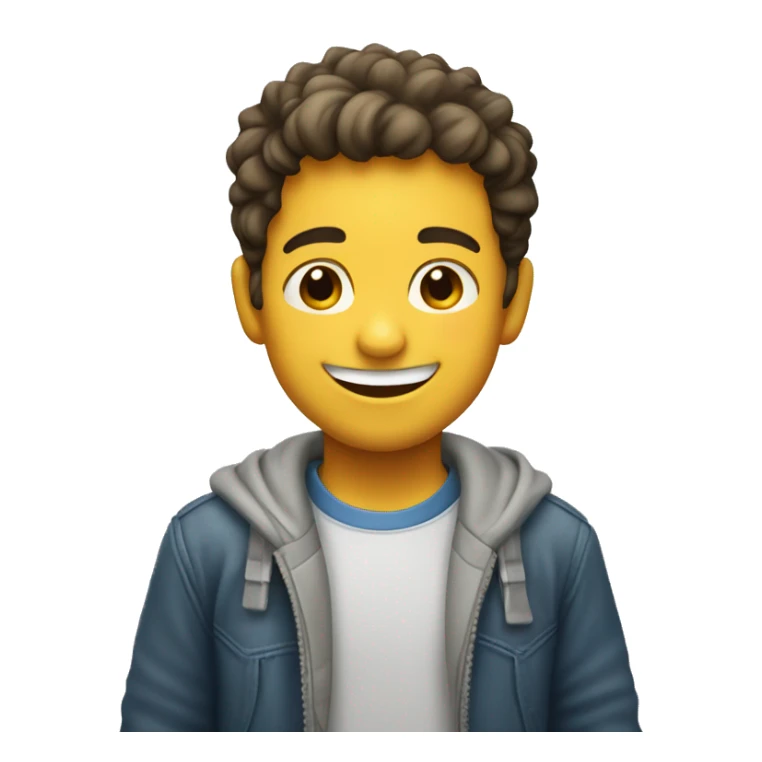 Niño sonriendo sin un diente  sticker