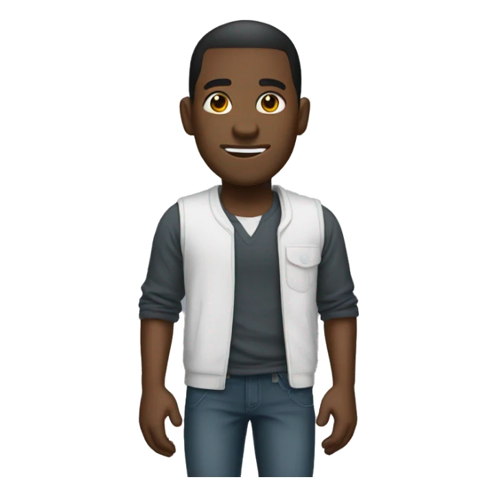 Black male with a big toe sticker