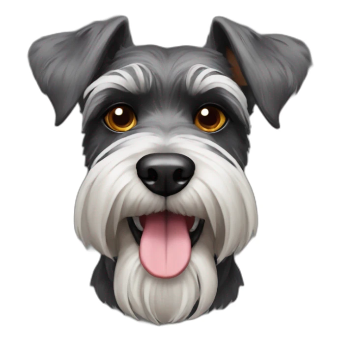 schnauzer dog halloween sticker