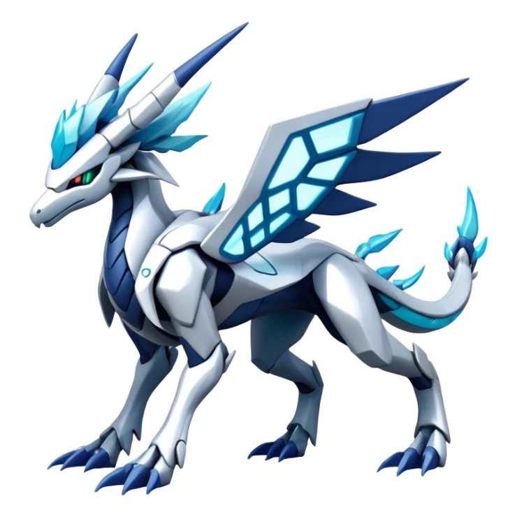 Futuristic Suicune-Dialga-Kyurem-Reshiram-Creature, (full body) sticker