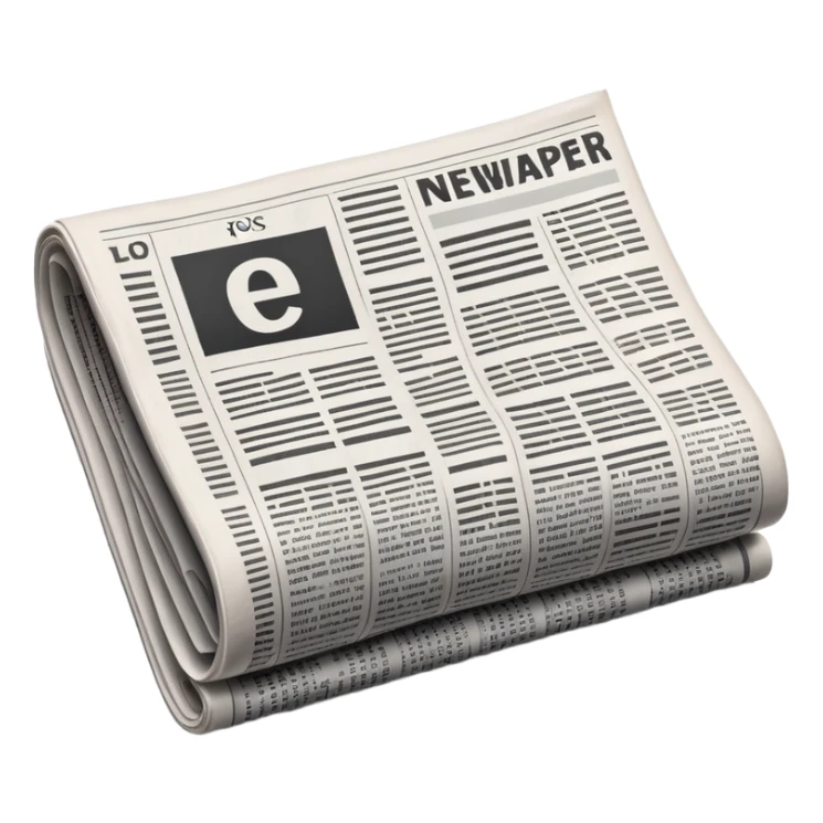 generate realistic detailed news paper sticker