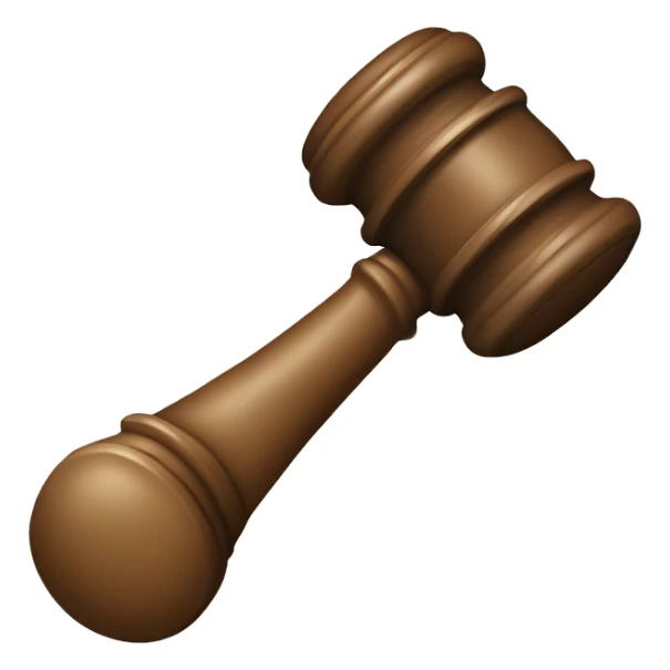 beige court gavel sticker