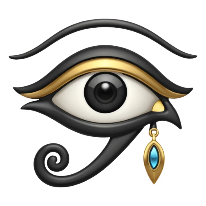 eye of horus blac sticker