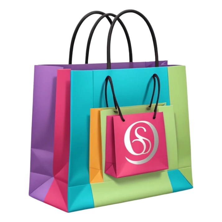 sephora and lululemon shopping bags sticker