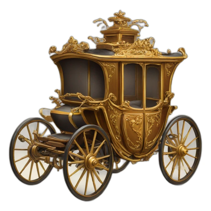 electric cartoon carriage 1800s sticker