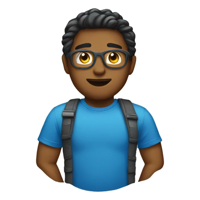 Create a blue T-shirt sticker