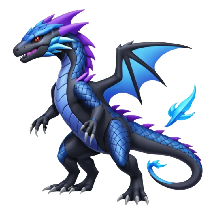 Salandit-Zekrom-Nargacuga-fusion (full body) sticker