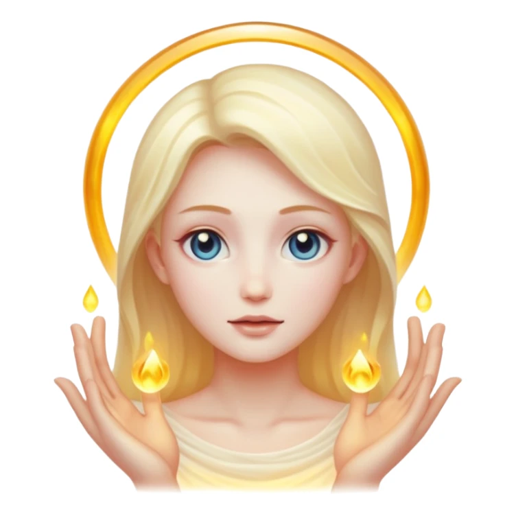 a being made of light sticker