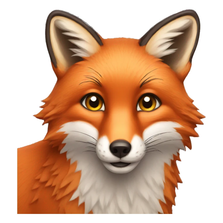 red fox sticker